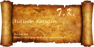 Tulipán Katalin névjegykártya